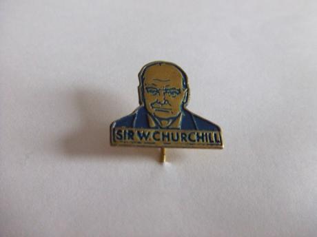 Sir Winston Churchill blauw